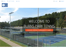 Tablet Screenshot of burnsparktennis.com